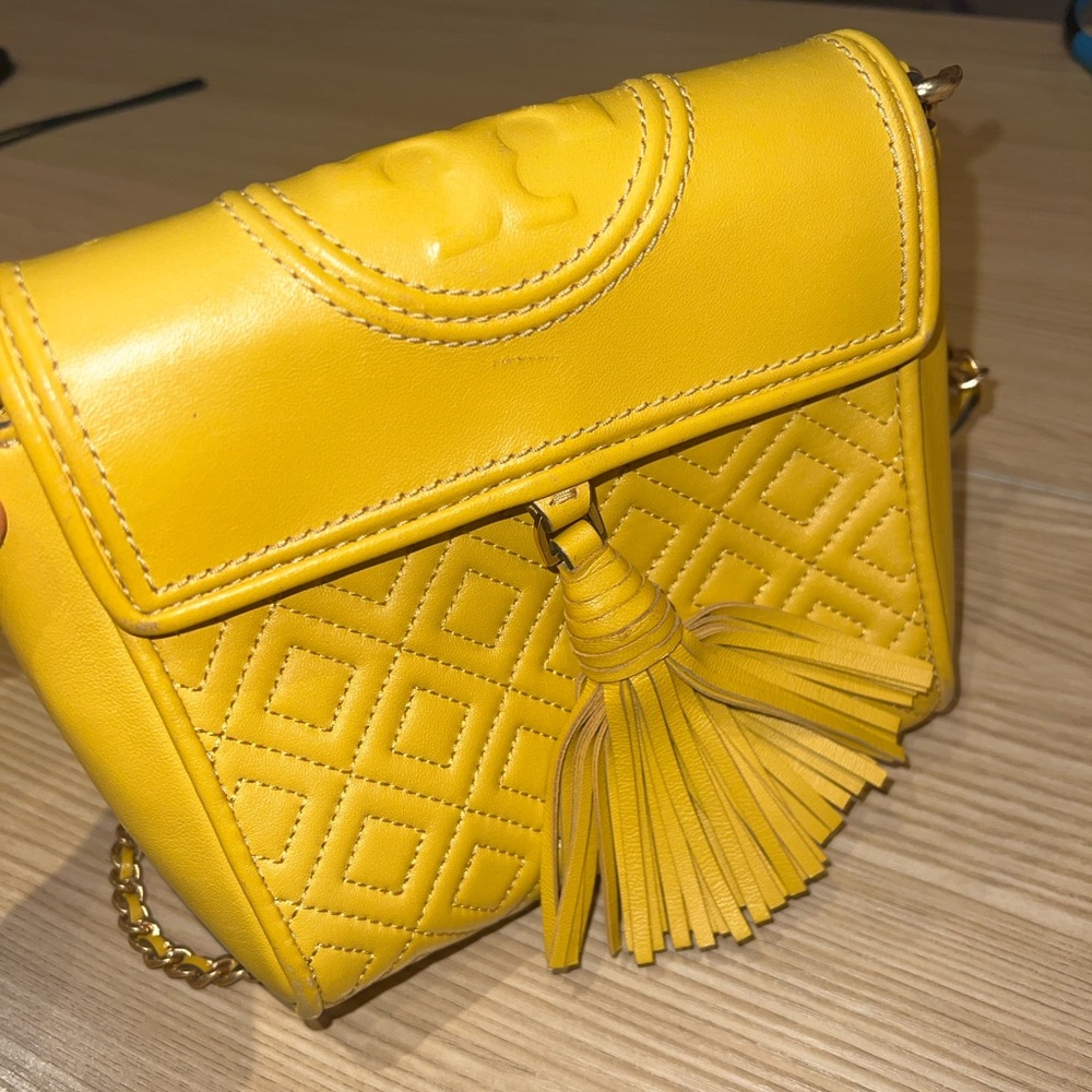 Yellow Tory Burch Purse